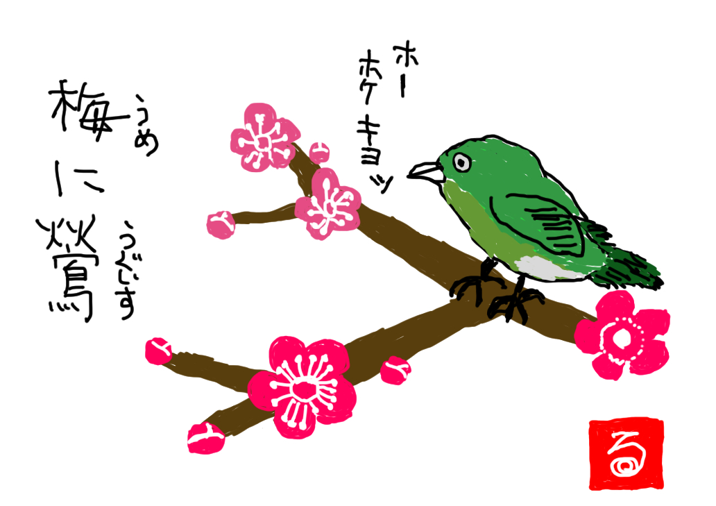 梅に鶯